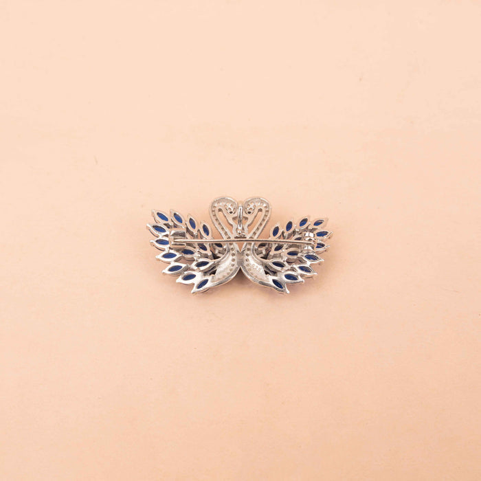 Adya Sculpted Swan Brooch Cum Pendant