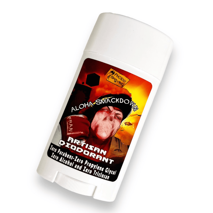 Aloha Smackdown Natural Deodorant | Sport Strength | Classic, Nostalgic, Tropical! - Phoenix Artisan Accoutrements