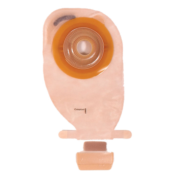 Assura EasiClose Deep Convex One-Piece Drainable Ostomy Pouch, Transparent, 1 1/8" Stoma, 11 1/4" Length, Box of 10 - 14165 - LL Medico