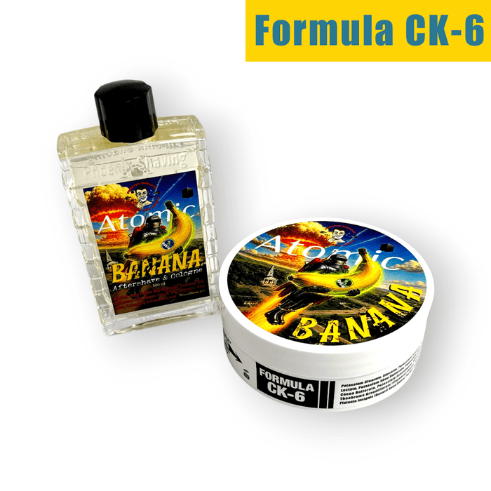 Atomic Banana Artisan Shave Soap & Aftershave Bundle | Ultra Premium CK-6 Formula | Tropical, Spicy, & Unmistakably PAA - Phoenix Artisan Accoutrements