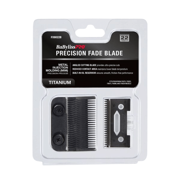 BaBylissPRO® Black Titanium Metal-Injection Molded Precision Fade Blade