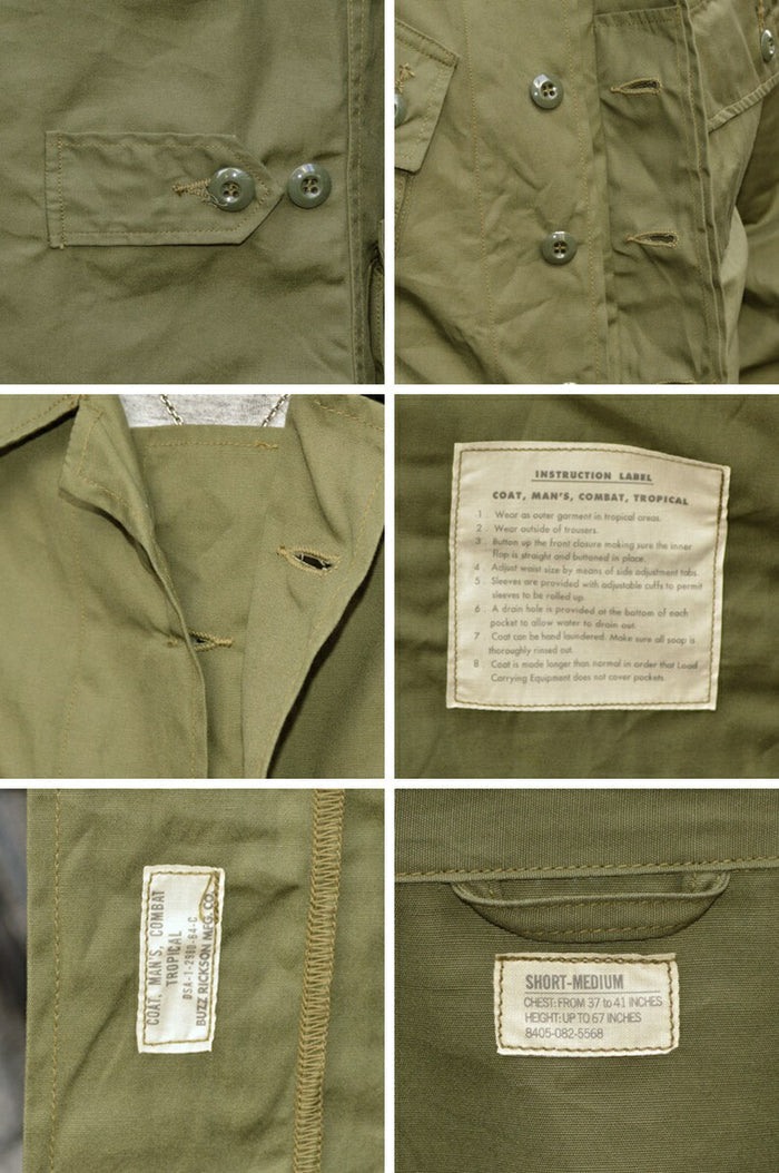 BUZZ RICKSON'S "BR12247" COAT, MAN'S COMBAT TROPICAL