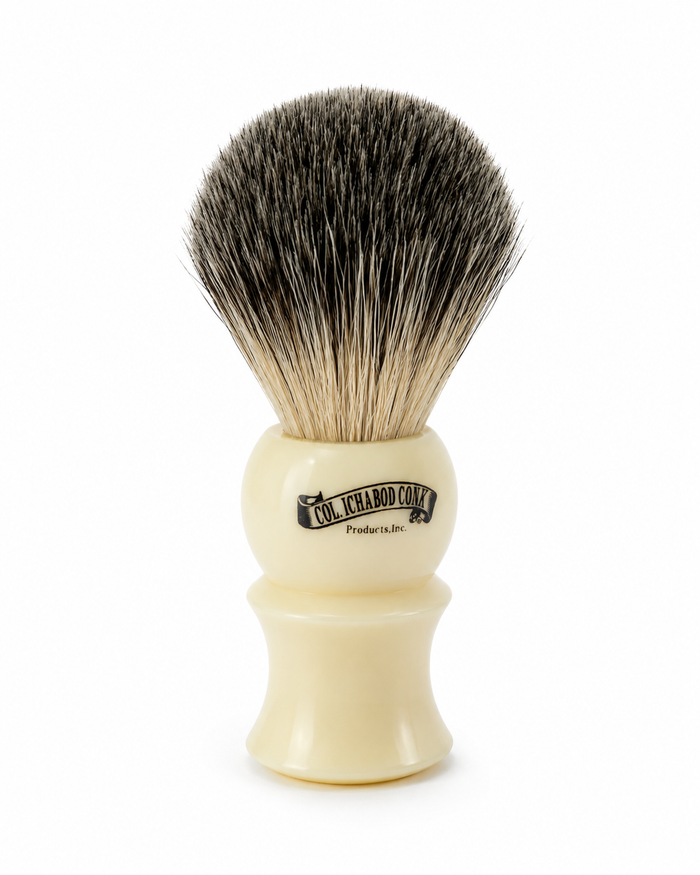 Colonel Conk Badger Shaving Brush With Cream Resin Handle