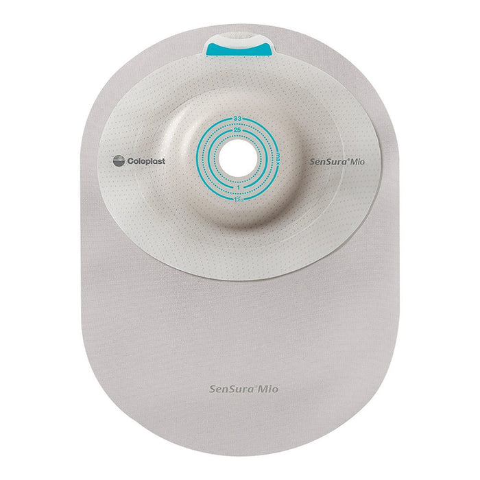 Coloplast SenSura Mio Convex Light One-Piece Ostomy Pouch, Closed End, Transparent, Cut-to-Fit 3/8-1 11/16" Stoma, 8 1/4", Box of 10 - 16335 - LL Medico