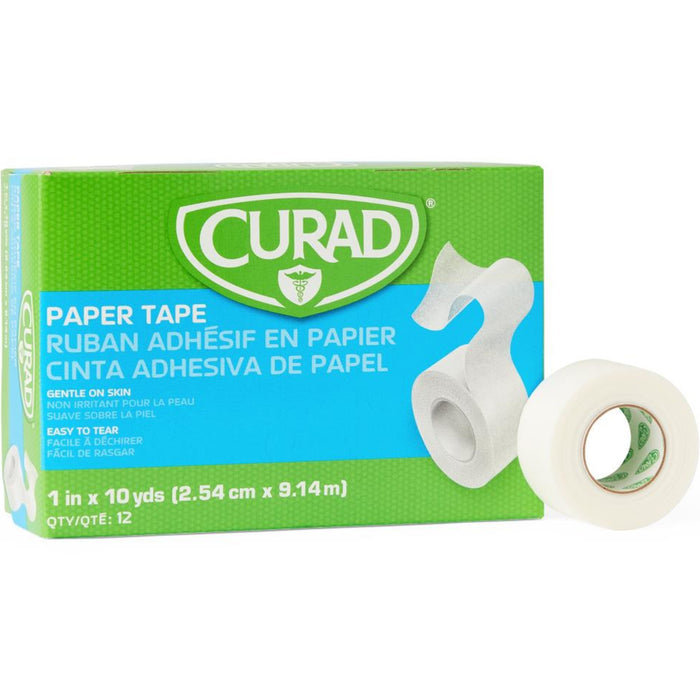 Curad Paper Adhesive Tape, Non-Sterile, 1" x 10 Yard