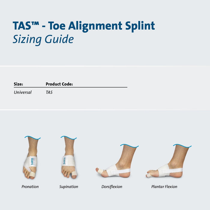 Darco Toe Alignment Splint, One Size Fits Most - TAS-Single - LL Medico