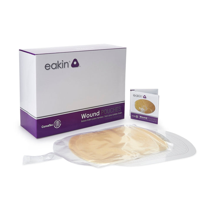 ConvaTec Eakin Fistula and Wound Drainage Pouch, x 158mm Cutting Area One-Piece Pouch, Flat