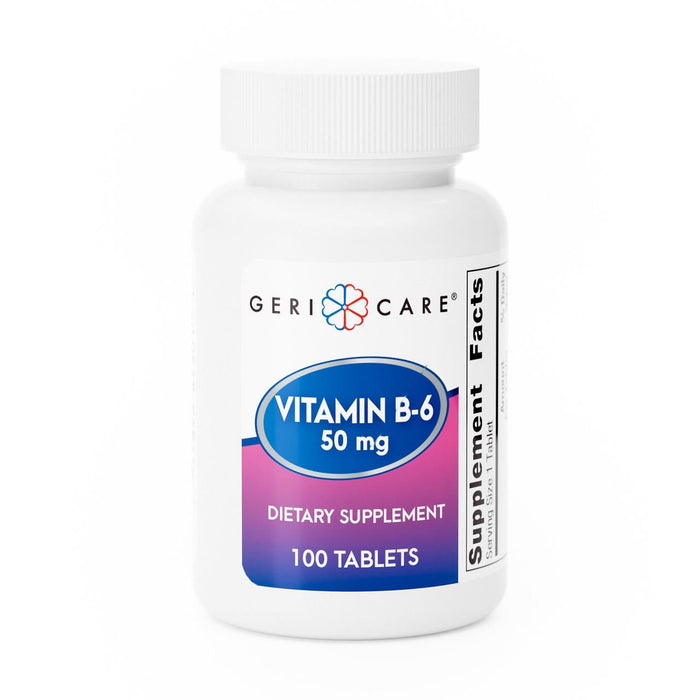 Geri - Care Vitamin B6 Supplement, 50 mg - 853-01-GCP - LL Medico
