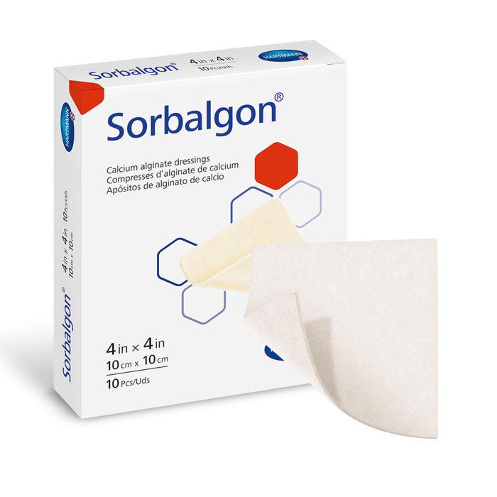 Hartmann Sorbalgon Calcium Alginate Dressing, Square — 4" x 4"