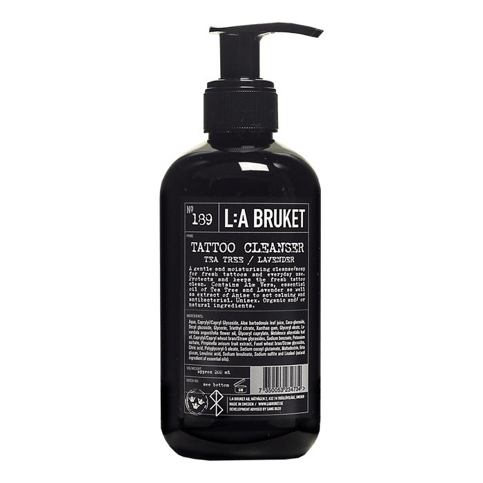 L:A BRUKET 189 Tattoo Cleanser Tea Tree/Lavender 200ml