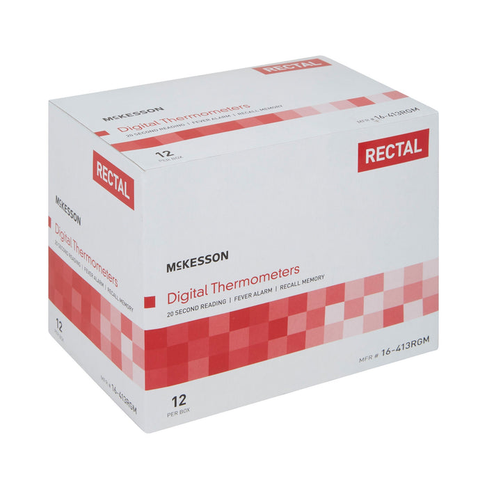 McKesson Digital Stick Thermometer, Rectal - 16-413RGM-Single - LL Medico