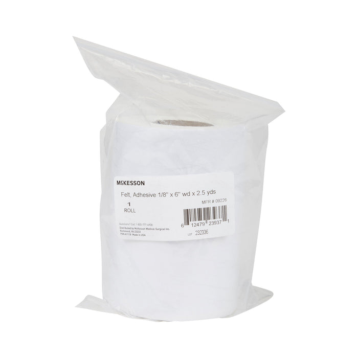 McKesson Orthopedic Felt Roll Adhesive Wool/Rayon, 6" x 90" - 9226-Single - LL Medico