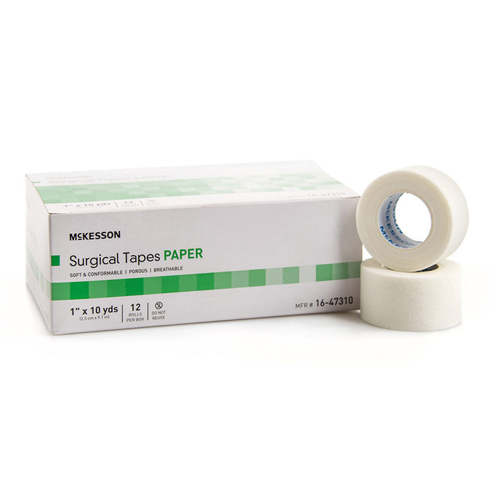 McKesson Surgical Tape Paper, 1" x 10 Yard - 16-47310 - LL Medico