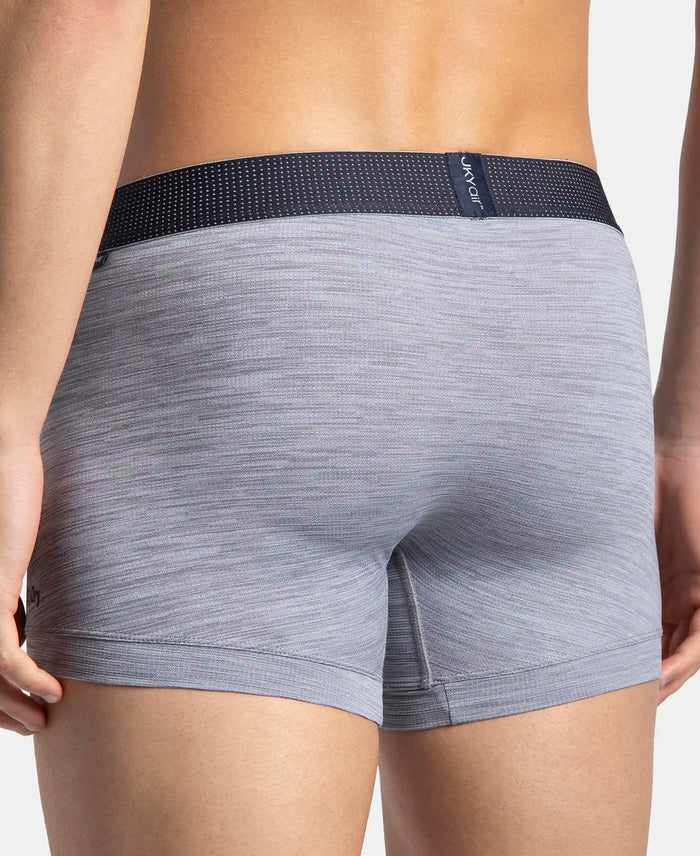 Microfiber Mesh Elastane Stretch Performance Trunk with StayDry Technology - Mid Grey