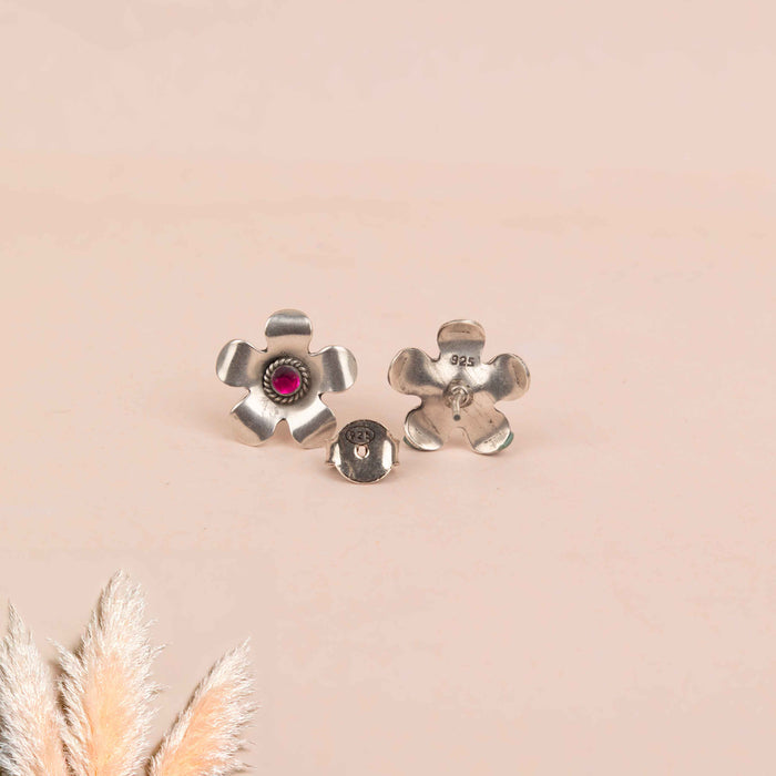Moh Raani Stone Flower Necklace Set