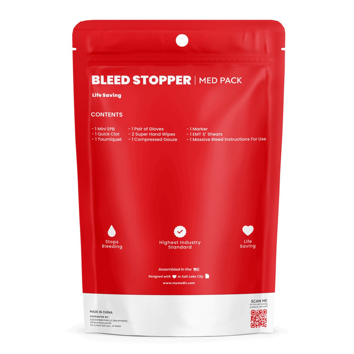 My Medic IFAK Med Pack Bleed Stopper First Aid Kit, Single - MM-KIT-S-MD-PK-BLD-GEN-RAT - LL Medico