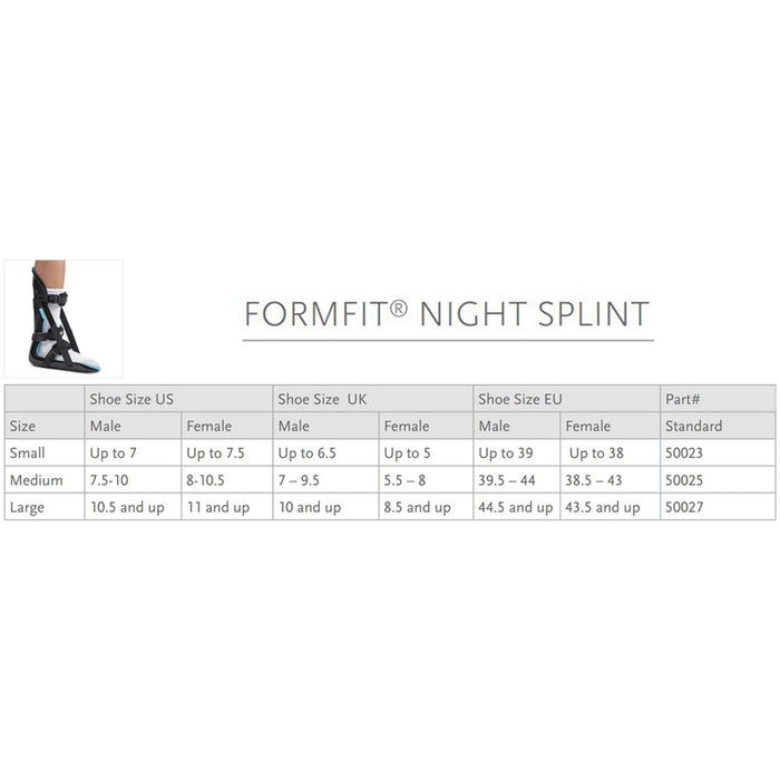 Ossur FormFit Night Splint, Adjustable Strap with Buckle Closure - 50023-Single - LL Medico