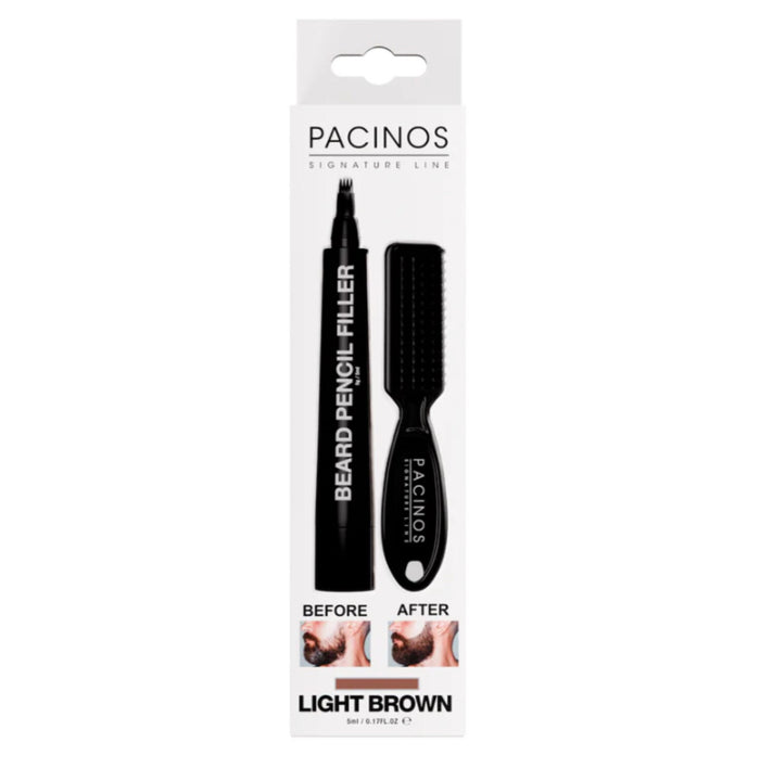 Pacinos Signature Line Beard Pencil Filler + Brush