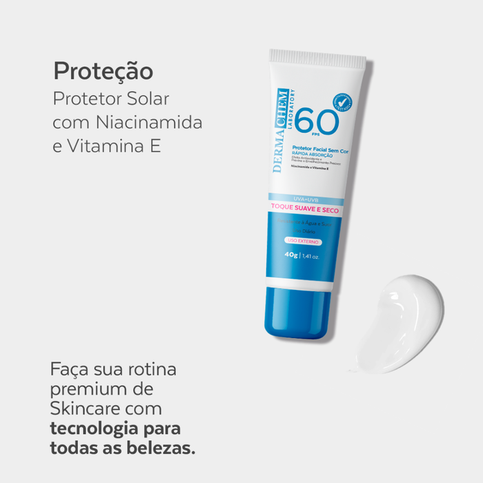 Protetor Solar Facial FPS 60 Dermachem