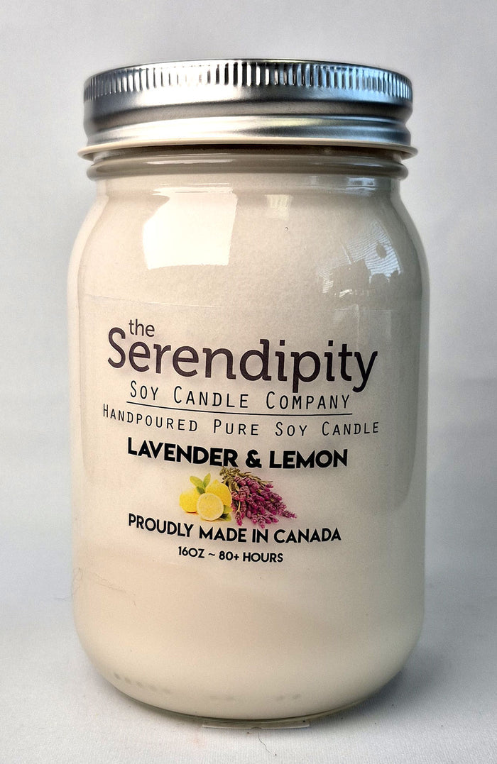 Serendipity Soy Wax Candle - Lavender & Lemon