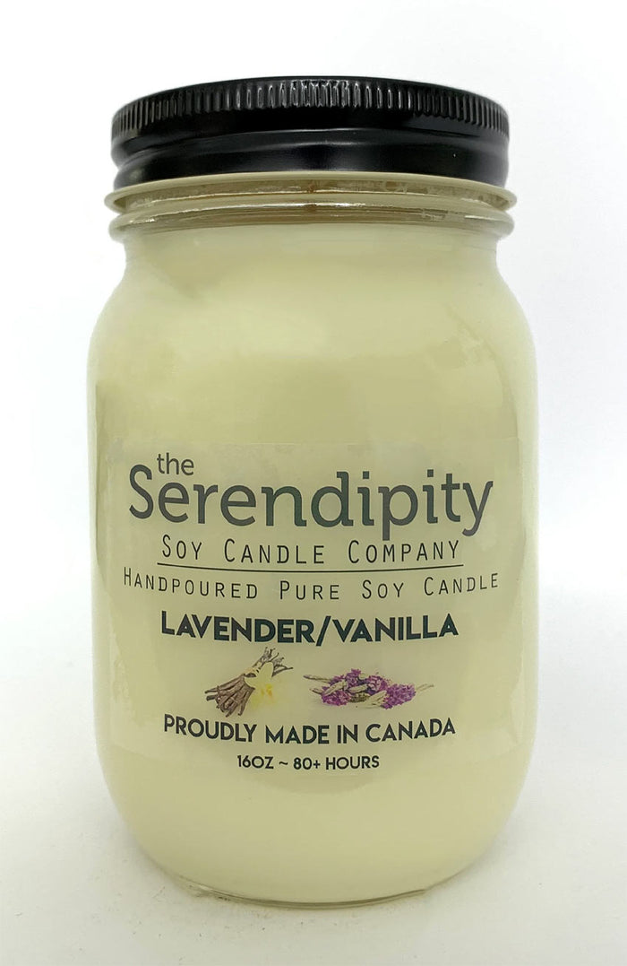 Serendipity Soy Wax Candle - Lavender & Vanilla