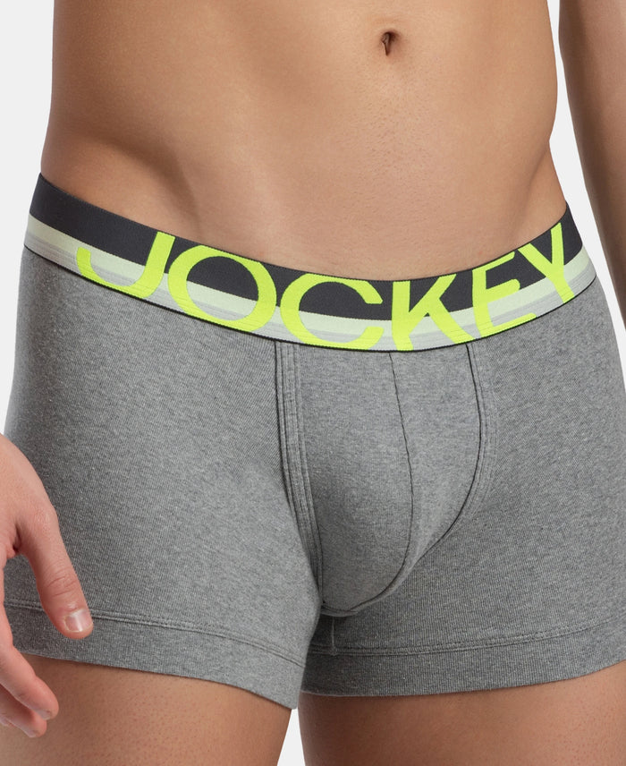 Super Combed Cotton Rib Solid Trunk with Ultrasoft Waistband - Grey