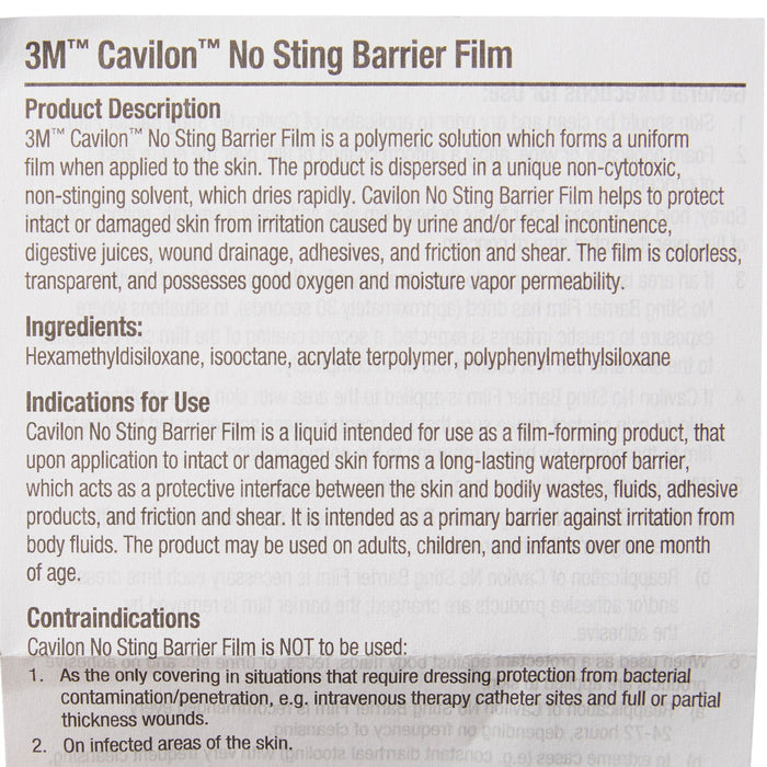 3M Cavilon No Sting Barrier Film - 3344-Box - LL Medico