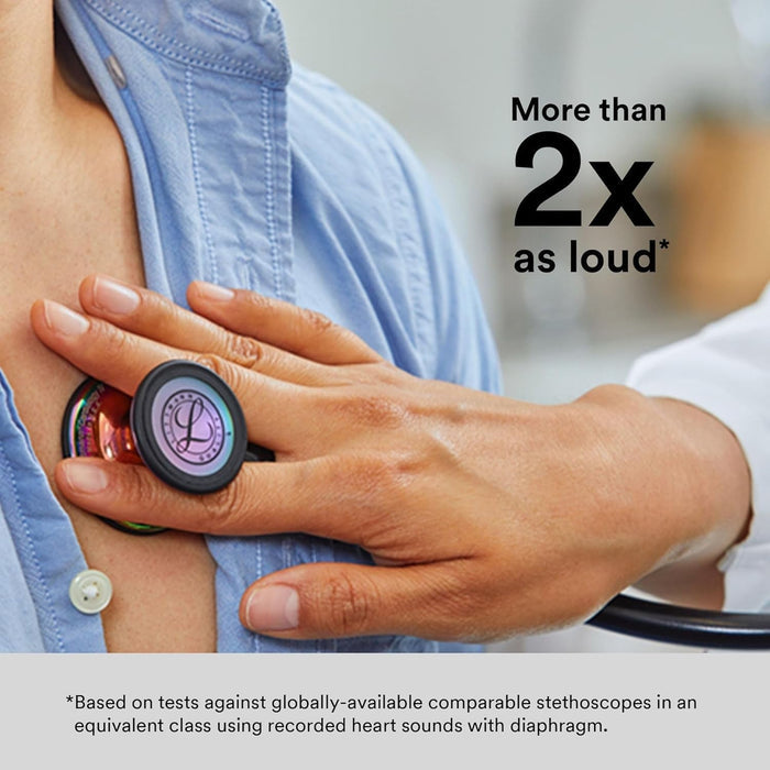 3M Littmann Cardiology IV Diagnostic Stethoscope, Black, 27" Tube - 6152-Single - LL Medico