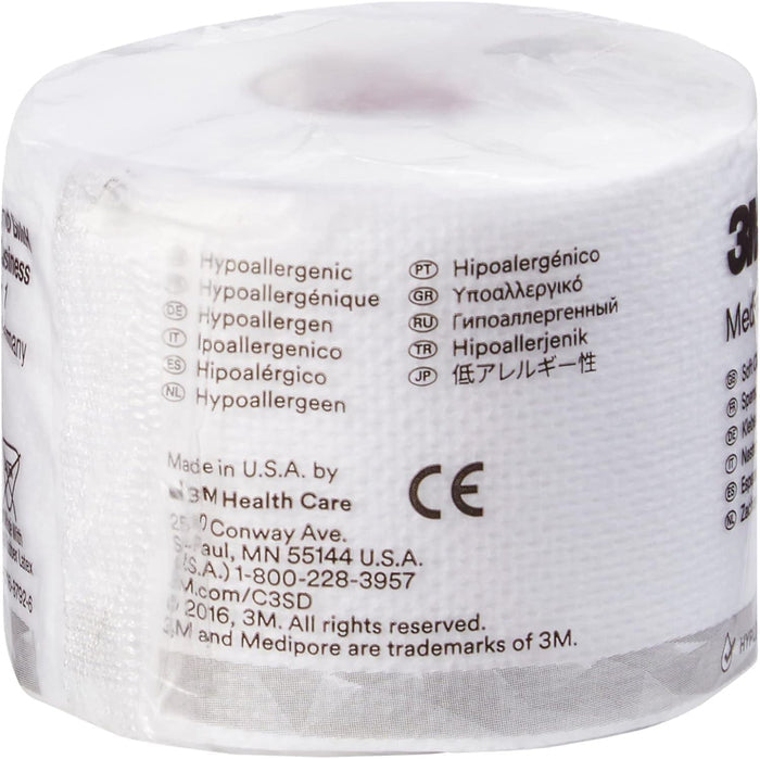 3M Medipore H Cloth Medical Tape, 2 Inch x 10 Yard, White