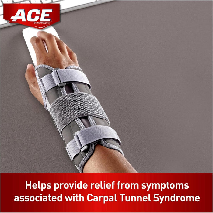 Ace Deluxe Wrist Stabilizer, Right Wrist, Adjustable Size - 205278-Single - LL Medico