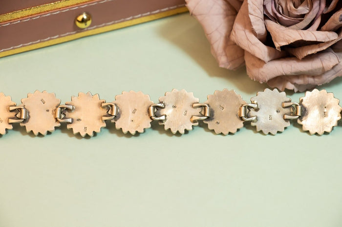 Adya Blossom Flower Sequence Embossed Choker