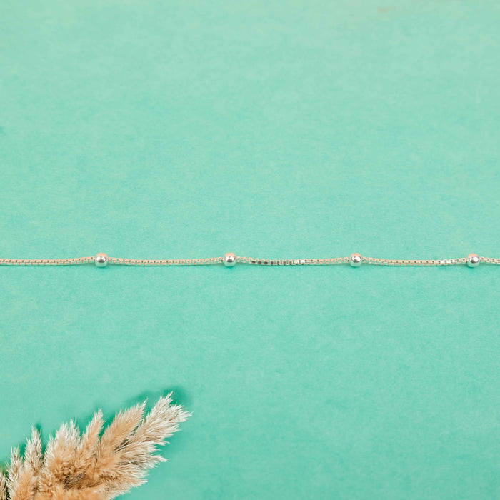 Adya Dainty Bead Chain Anklet