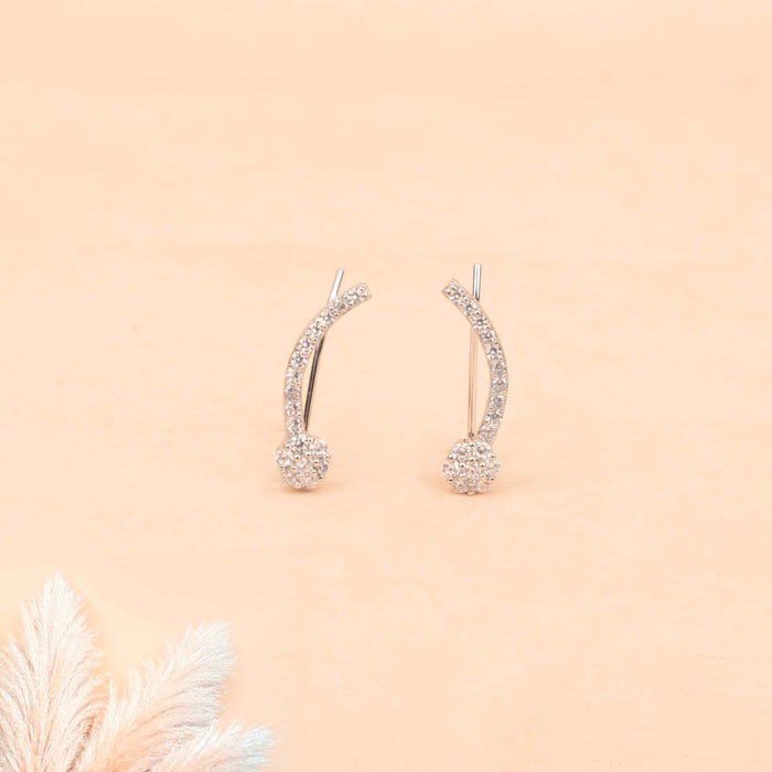 Adya Floral Bloom Fine Stud Earring