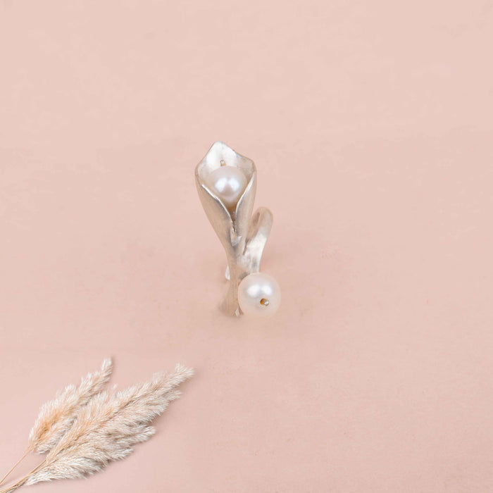 Adya Pearl Embrace Necklace Earring Ring Set