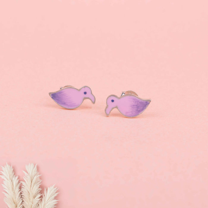 Adya Pihu Enamel Floral Drop Two Way Earrings