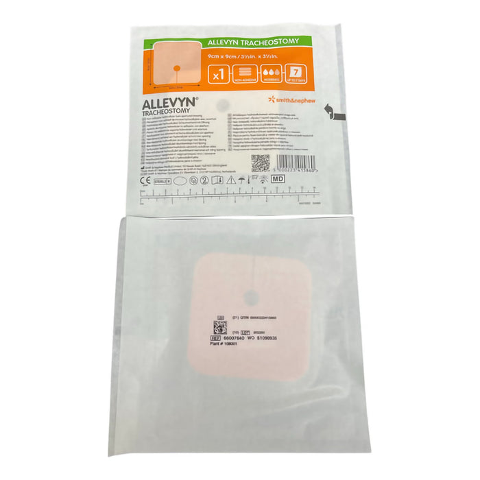 Smith & Nephew Allevyn Tracheostomy Nonadhesive Foam Dressing, 3.5 x 3.5 Inch