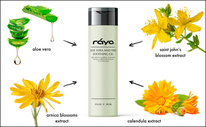 ALOE VERA AND HERBS SOOTHING GEL (323) RAYA SPA - rayaspa