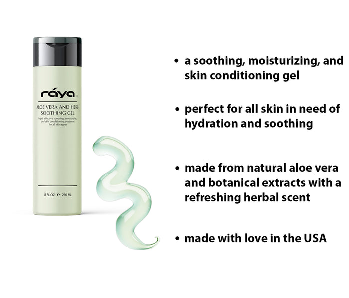 ALOE VERA AND HERBS SOOTHING GEL (323) RAYA SPA - rayaspa