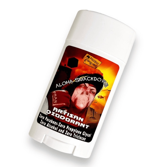 Aloha Smackdown Natural Deodorant | Sport Strength | Classic, Nostalgic, Tropical! - Phoenix Artisan Accoutrements