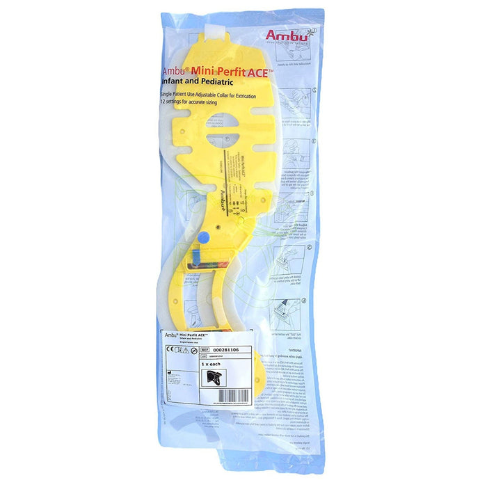 Ambu Mini Perfit ACE Extrication Cervical Collar, Pediatric, One Size Fits Most - 000281106-Case - LL Medico