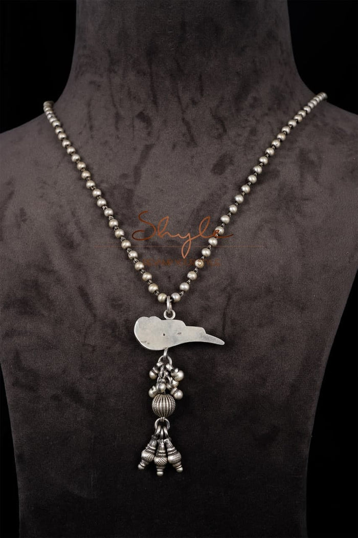 Anvaya Parrot Ghughri Ball Chain Necklace