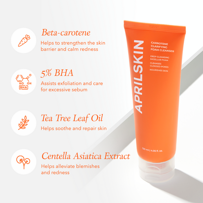[APRILSKIN] Carrotene Clarifying Foam Cleanser