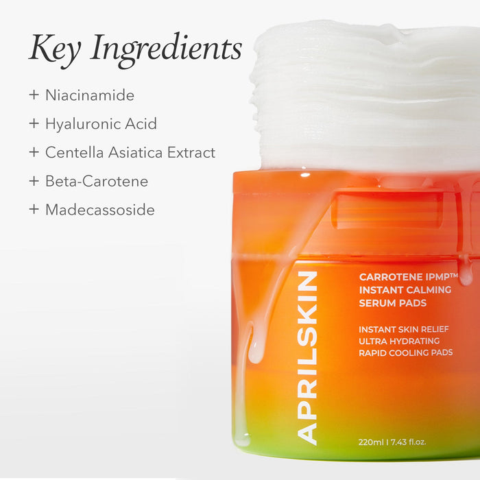 [APRILSKIN] Carrotene IPMP™ Instant Calming Serum Pads (EXP. 22.11.2026)