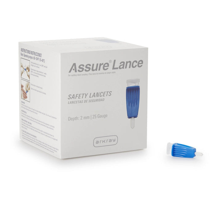 Arkray Assure Safety Lancets, 25 Gauge - 980125-Box - LL Medico