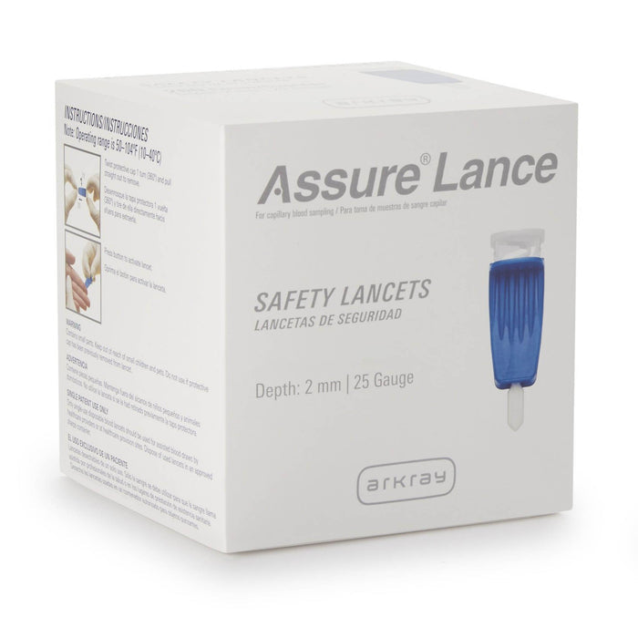 Arkray Assure Safety Lancets, 25 Gauge - 980125-Box - LL Medico