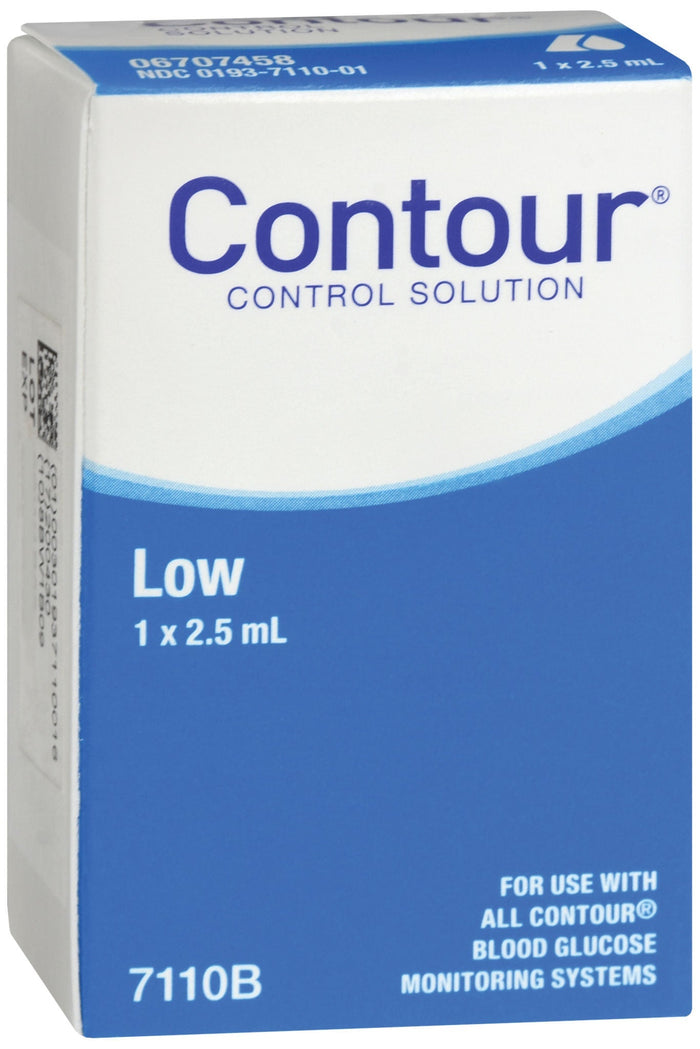 Ascensia Contour Control Solution, Low Level, 2.5 mL - 7110-Each - LL Medico