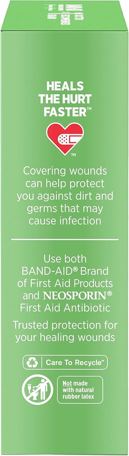 Band-Aid Hurt-Free Non-Stick Pads Large 3 x 4 Inch