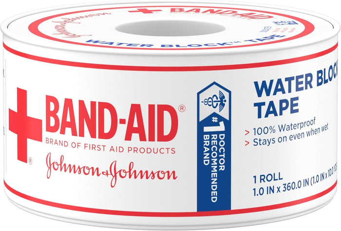 Band-Aid Water Block Tape, 1 Inch x 10 Yard