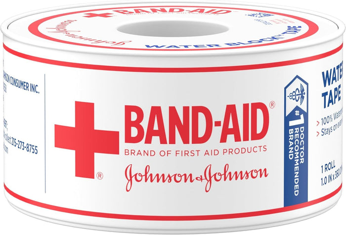 Band-Aid Water Block Tape, 1 Inch x 10 Yard