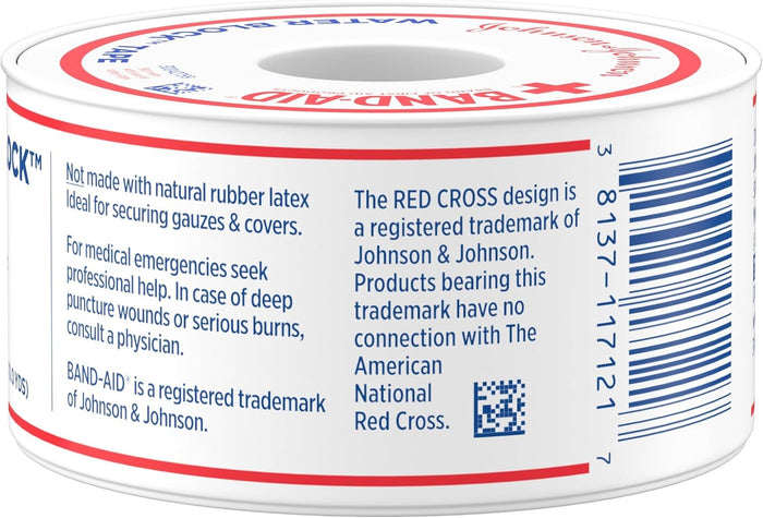 Band-Aid Water Block Tape, 1 Inch x 10 Yard